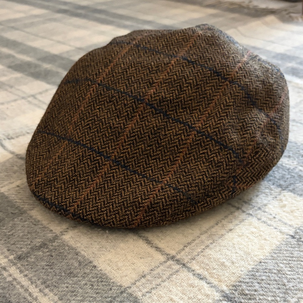 Classic Brown Checkered Men's Flat Cap